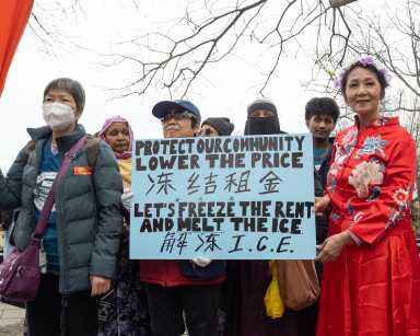 rent freeze rally