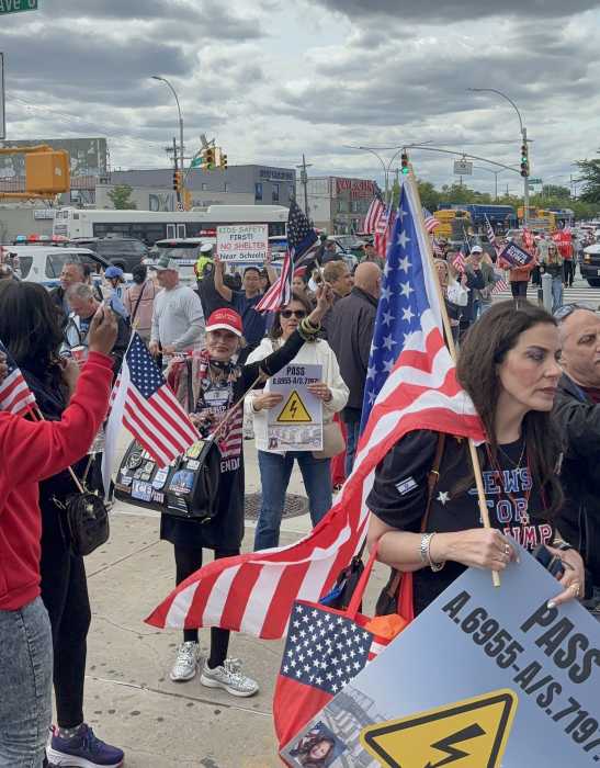 rally in southern Brooklyn